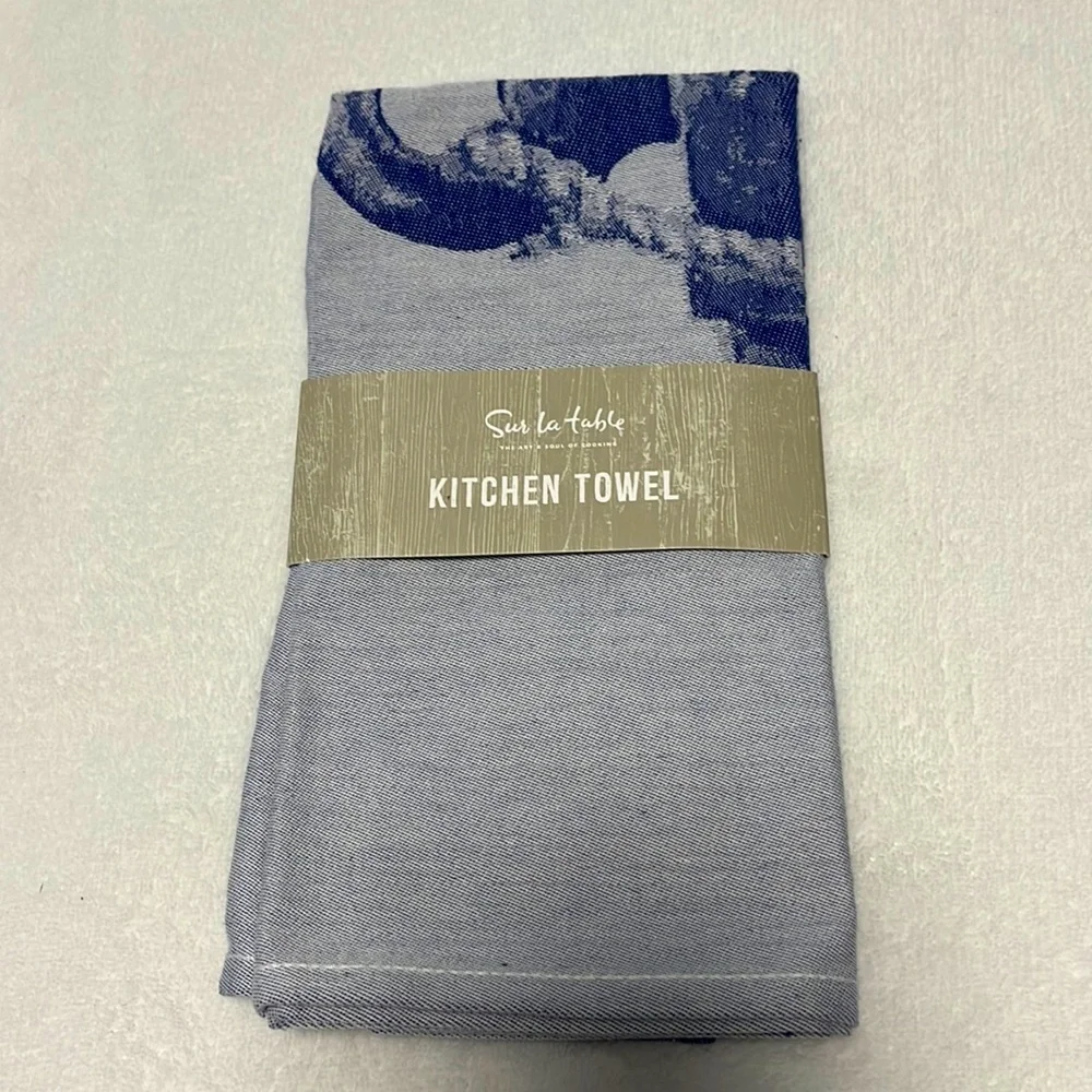 Sur la Table Nautical Kitchen Towel Blue Anchor